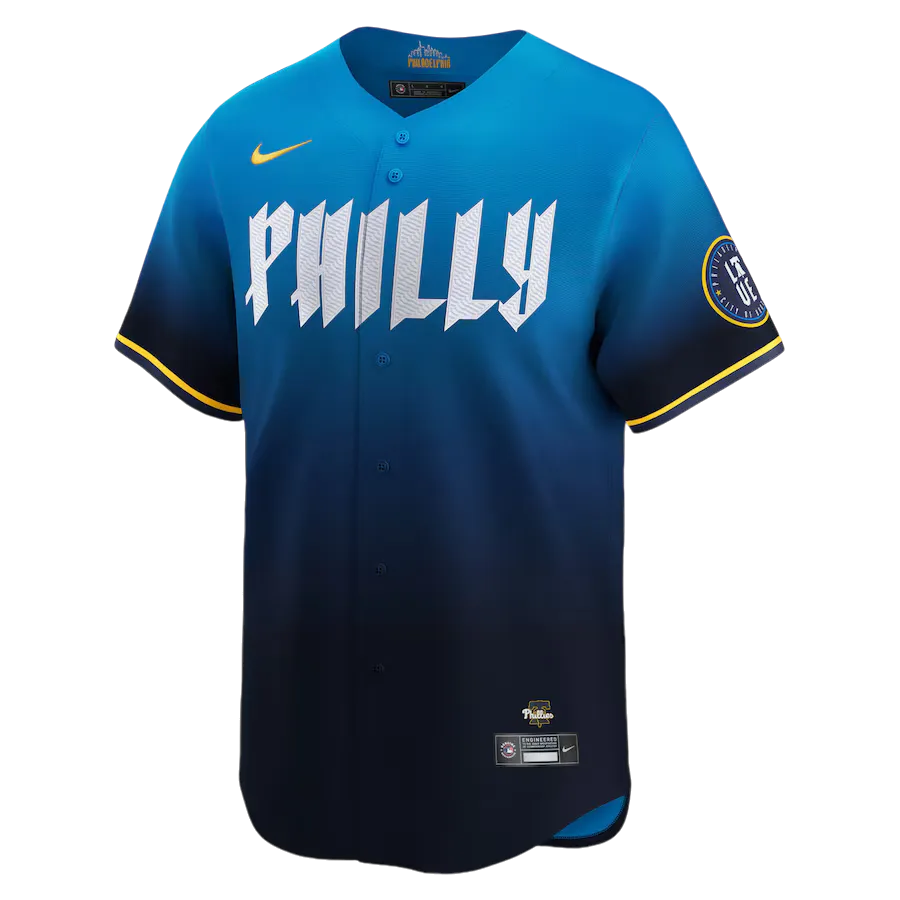 Men's Philadelphia Phillies Bryce Harper Nike Blue 2024 City Con